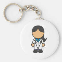 Female Medical Doctor Profession Keychain