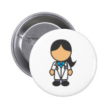 Female Medical Doctor Profession Pin