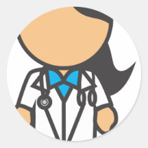 Female Medical Doctor Profession Sticker