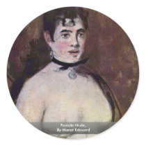 Female Nude,  By Manet Edouard Stickers