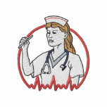 Female Nurse embroidered shirts
