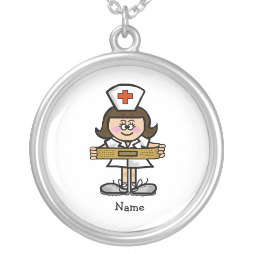 Female Nurse Necklace  Customise It with Name