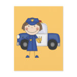 Female Police Officer Tshirts and Gifts postcards