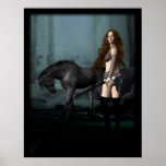Female portrait # 1 posters