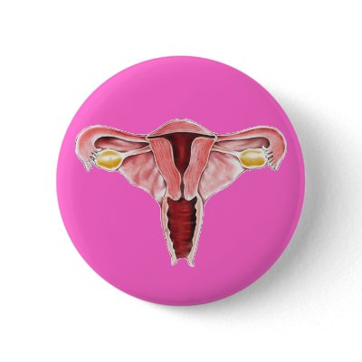 Female reproductive system button by Dynomoose