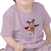 Female Saxophone Player Tshirts and Gifts