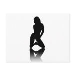 female_silhouette postcards