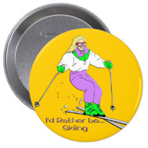 Female Skier Pins