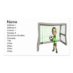 Female Soccer Goalie Business Card Template