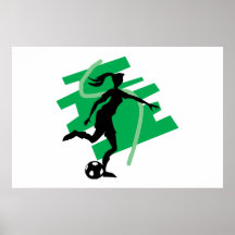 Female Soccer Posters