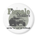 Female Soldiers magnets