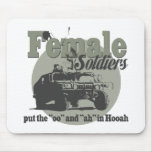 Female Soldiers mousepads