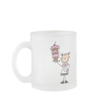Female Stick Figure Baker Tshirts and Gifts Mugs