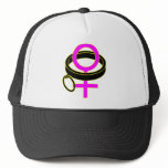 female submissive collar mesh hats
