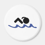 female swimmer refrigerator magnets