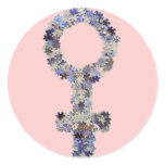 Female Symbol made with Puzzle pieces stickers
