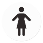 Female symbol. stickers