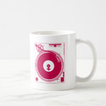 Female Symbol Turntable Deck - DJ Disc Jockey Coffee Mug