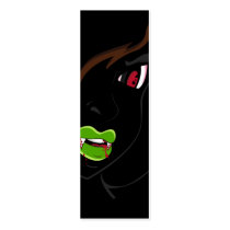 Female Vampire Bookmark Business Card Template