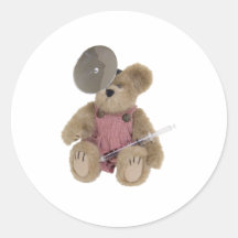 FemalePediatricsDoctor100409 Round Stickers
