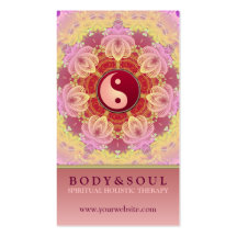 Feminine Beauty YinYang Holistic Business Card