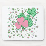Feminine for St Patricks Day mousepads