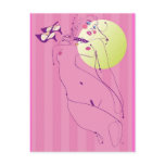Feminine Outline postcards
