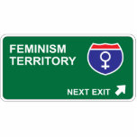 Feminism Next Exit photo sculptures