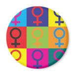 Feminism Pop Art magnets