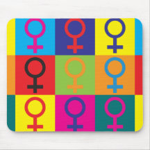 Feminism Pop Art Mouse Mats