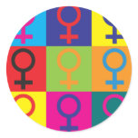Feminism Pop Art stickers