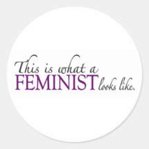 Feminist Looks Like Stickers