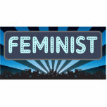 Feminist Marquee photo sculptures