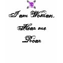 feminist_purplelite_preview, I am Woman, Hear m... t-shirts