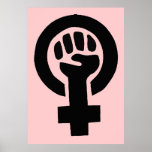 Feminist Woman Gender Equality Symbol posters