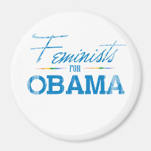 Feminists for Obama Vintage.png Fridge Magnets