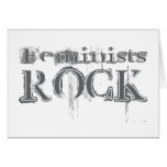 Feminists Rock Greeting Cards
