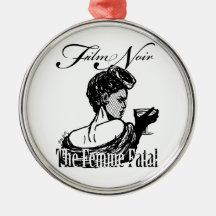 Femme Fatal Christmas Ornament