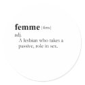FEMME lesbian stickers