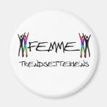 Femme trendsseter refrigerator magnet