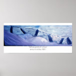 fence posts in snow posters