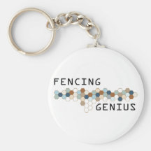Fencing Genius Keychain