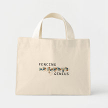 Fencing Genius Tote Bag