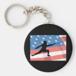 Fencing In America Key Chain