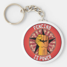 Fencing Is Power Keychain