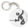 Fencing-logo keychain