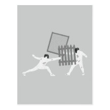 Fencing Postcard