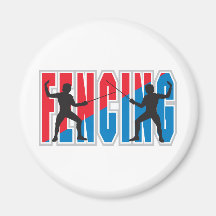 Fencing Refrigerator Magnet