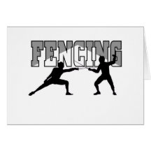 Fencing T-shirts and GIfts. Cards