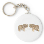 Feng Shui Double Elephant keychains